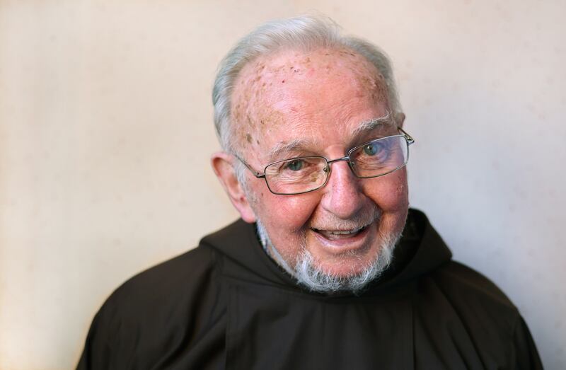 Br Kevin Crowley, founder of the Capuchin Day Centre charity in 1969 aiming to help feed the most vulnerable members of society, retired in August 2022. Photograph: Dara Mac Dónaill/The Irish Times