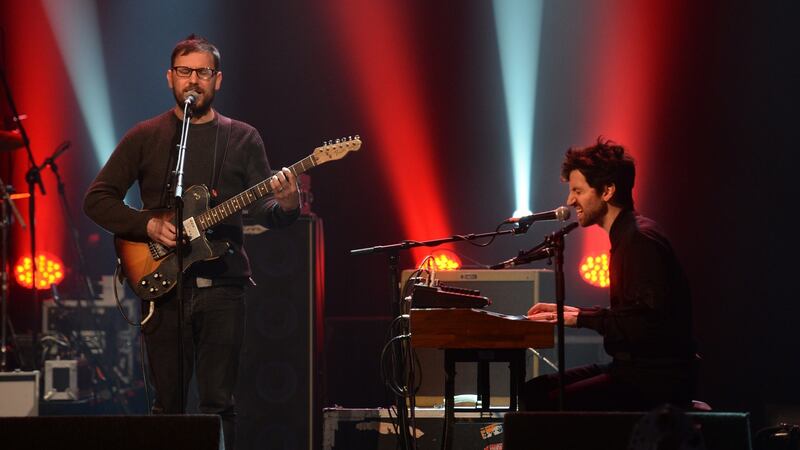 Delorentos: Kieran McGuinness and Rónan Yourell. Photograph: Dara Mac Dónaill
