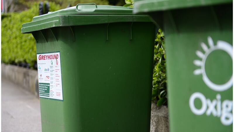 Bin charges: almost all Ireland’s waste is collected by private companies. Photograph: Bryan O’Brien