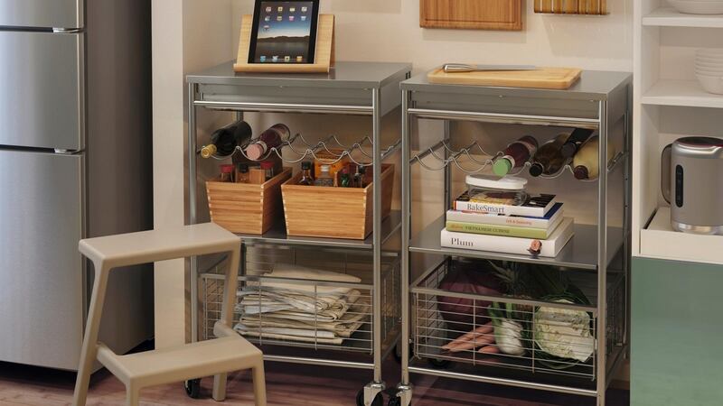 Easy and accessible open storage from Ikea