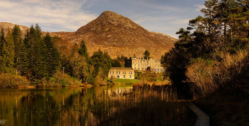 The ultra luxe Ballynahinch Castle is a 20 minute drive from Dog’s Bay and in a peaceful riverside world of its own. Photograph: Barry Murphy