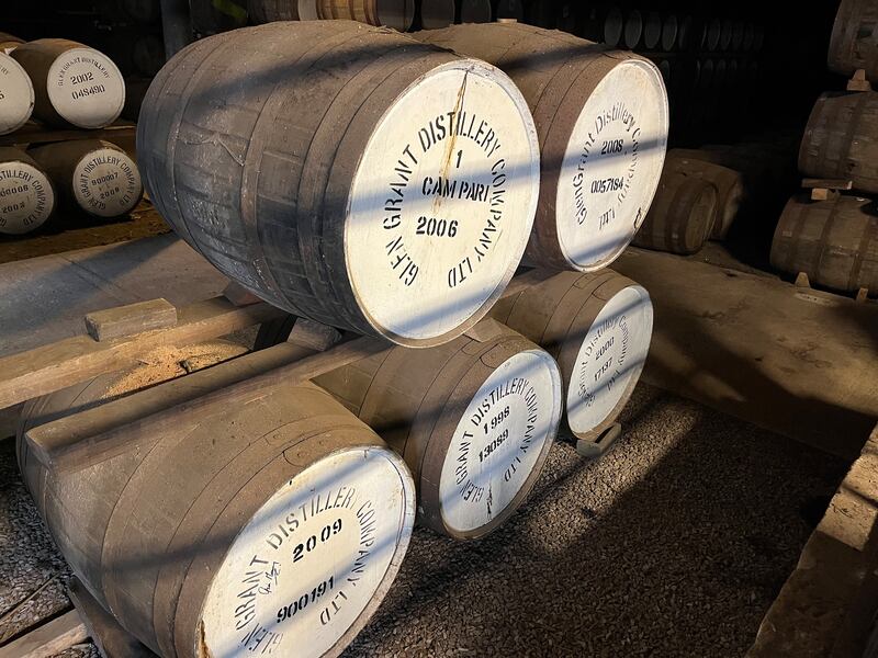 At Glen Grant estate in Rothes, I get a very interesting tour of the manufacturing facilities from a young woman who looks barely old enough to have much experience of drinking the stuff. Photograph: Mark Paul