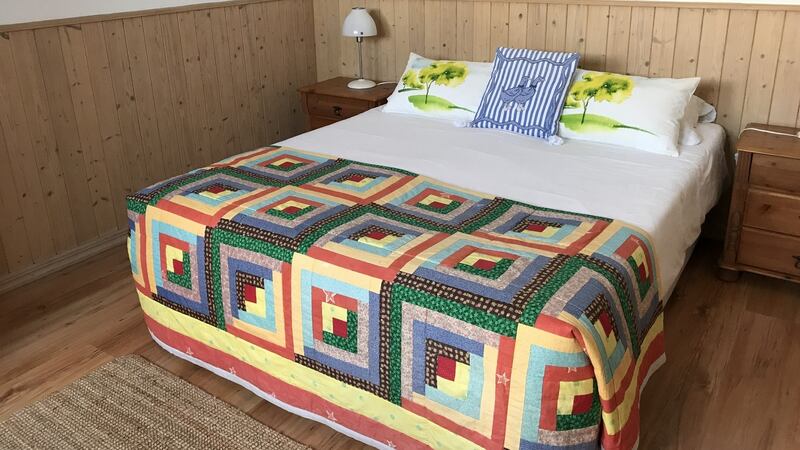 One of the four bedrooms in the Inishbofin house.