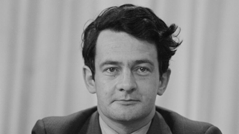 Des O’Malley at the 1972 Fianna Fáil Ard Fheis. Photograph: RTÉ