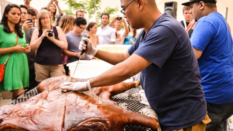 Tyson Ho of  Arrogant Swine in Brooklyn will be going the whole hog at The Big Grill in Herbert Park