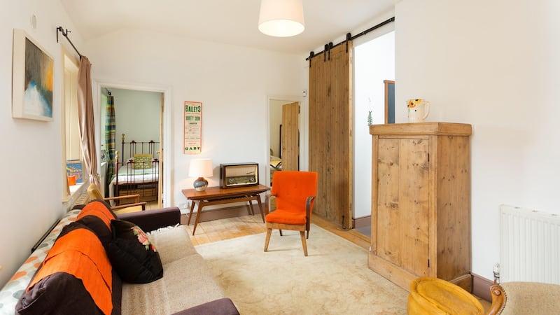 A sliding door at 2 Eden Road Lower in Glasthule is reputed to have come from Clancy Barracks.