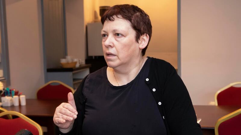 Mary Cashman who works in a coffee shop in Tallow. For her, the issues are health and housing. Photograph: Mary Browne