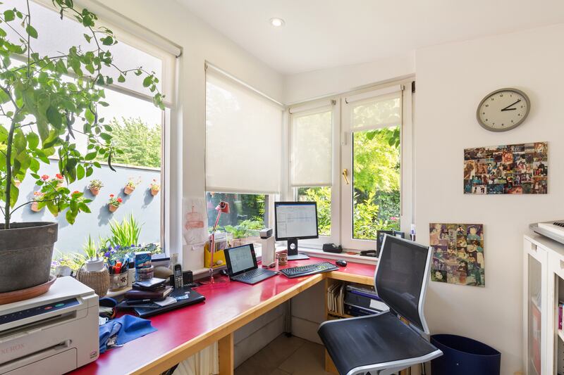Office overlooking the garden
