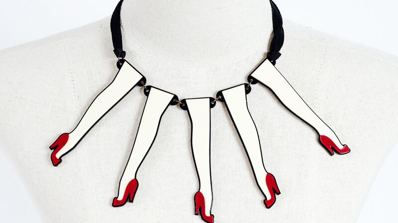 Legs 11 acrylic necklace €45 Om Diva, Dublin