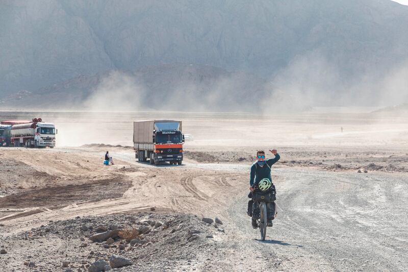 Tomás Mac an t-Saoir spent four weeks cycling around Afghanistan. Photograph: Tomás Mac an t-Saoir
