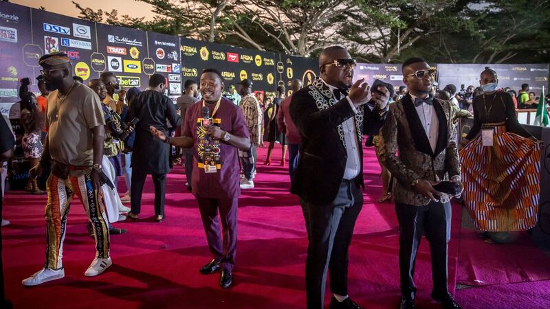 The red carpet of the All Africa Music Awards in Lagos. Photo by Sally Hayden.