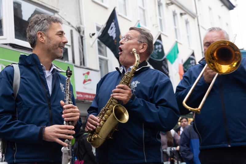 Lamarotte take to the streets of Cork city during The Big Fringe at the festival. Photograph: Darragh Kane