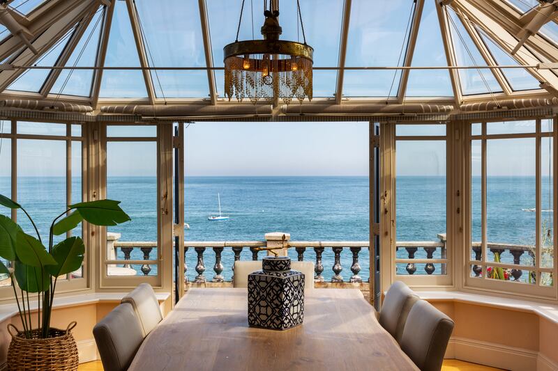 Views from the sunroom to the rear are superb