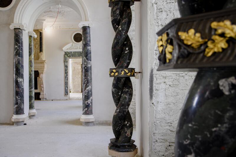 Solomonic columns at Castle Freke, west Cork.
Photograph: Daragh Mc Sweeney/Provision