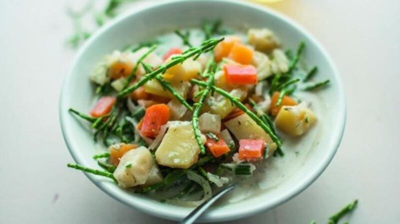 The Happy Pear’s samphire, cider and veg chowder