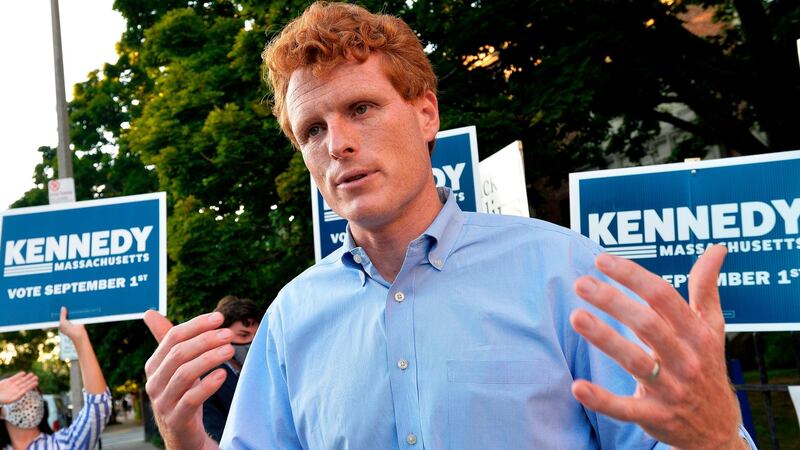 US representative for Massachusetts Joe Kennedy III, grandnephew of assassinated president John F Kennedy. Photograph: Joseph Prezioso/AFP/Getty Images
