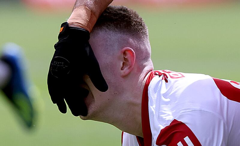 Cork's Conor Corbett - there were parts of the game against Derry that you were better off not watching. Photograph: John McVitty/Inpho