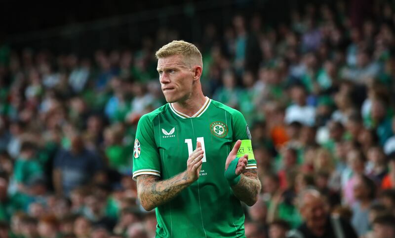 James McClean: to cut him loose a few hours after the FAI announce his planned retirement from international football in November? Very odd. Photograph: James Crombie/Inpho 