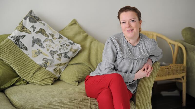 Sinn Féin South Dublin County Council Counsillor Sarah Holland  at home in Rathfarnham. Photograph: Aidan Crawley