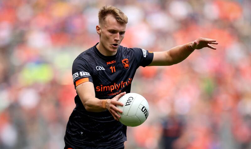 Rian O'Neill: Armagh talisman is capable of some spectacular inspirational scores. Photograph: Ryan Byrne/Inpho 