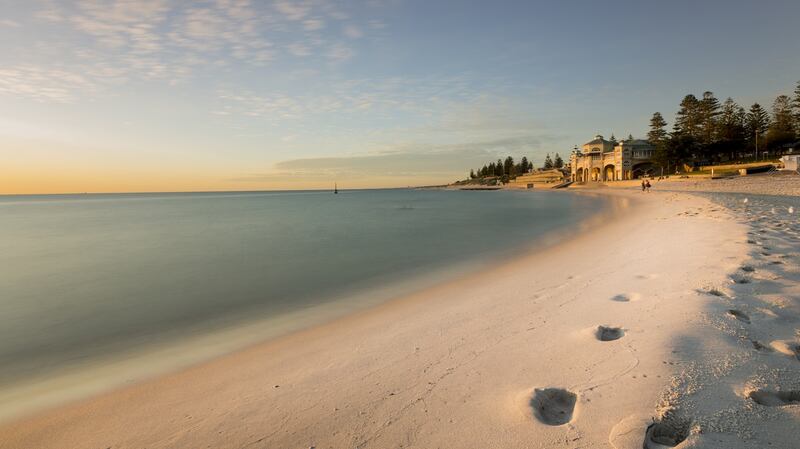 Sunset at Cottesloe Beach in Perth, Western Australia. File photograph: Getty Images