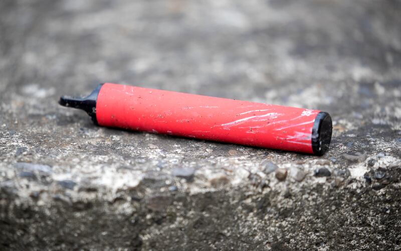 As many as 10 per cent of the population now vape with two-thirds saying they disposed of vapes incorrectly. Photograph: Colin Keegan/Collins