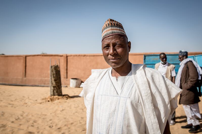 Anas Habibou acts as the leader of the Dan Daji Makaou refugee camp in southern Niger. Photograph: Sally Hayden