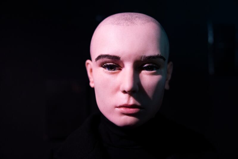 The new wax figure of Sinéad O'Connor at the National Wax Museum. Photograph: Sam Boal/Collins
