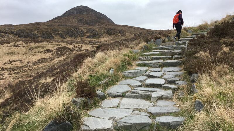 Diamond Hill near Letterfrack, Co Galway: Forum Connemara  has plans to work on sustainable farming and walking tourism models in the Twelve Bens and Maumturks. Photograph: Bryan O’Brien