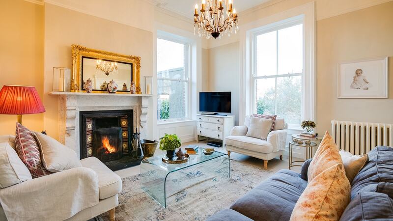 The front living room with dual aspect