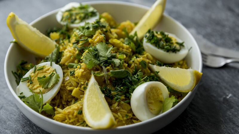 Kedgeree, the ideal party food.