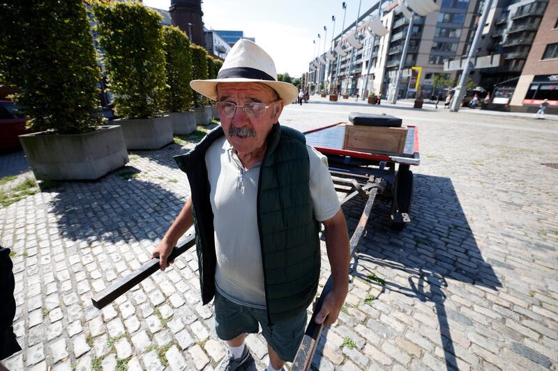 Padser has been around horses all his life and had his own horse and cart set up by the age of eight. Photograph: Nick Bradshaw