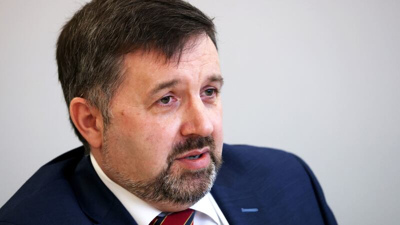 Robin Swann, Northern Ireland’s Minister for Health: 'We know what needs to be done in health and social care and we know the scale of the challenges.' Photograph: Peter Morrison/PA Wire