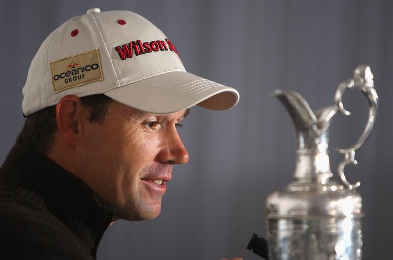 Pádraig Harrington with the Claret Jug in 2008. Photograph: Stuart Franklin/Inpho