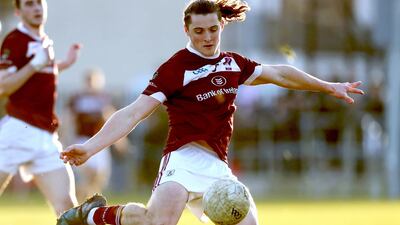 Kieran Molloy came on in the second half for NUIG after earlier having played for Corofin as they claimed a spot in the All-Ireland club final. Photograph: Oisín Keniry/Inpho