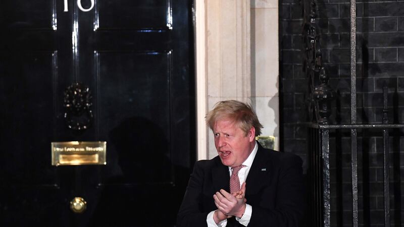 British prime Minister Boris Johnson says he has tested positive for coronavirus. He is pictured on  applauding health workers outside 10 Downing Street on Thursday night. Photograph: Neil Hall/EPA.