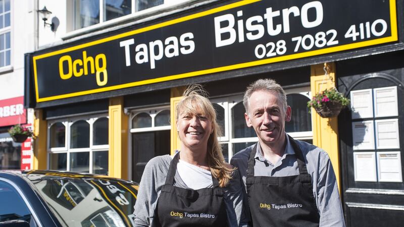 Trudy and Sean Brolly’s Ocho Tapas Bistro in Portrush is open until 11pm, and has some tables reserved for walk-ins during the Open