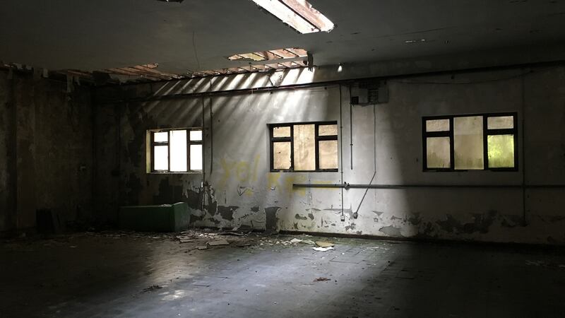 The site of the new temporary gallery space in Galway: Before