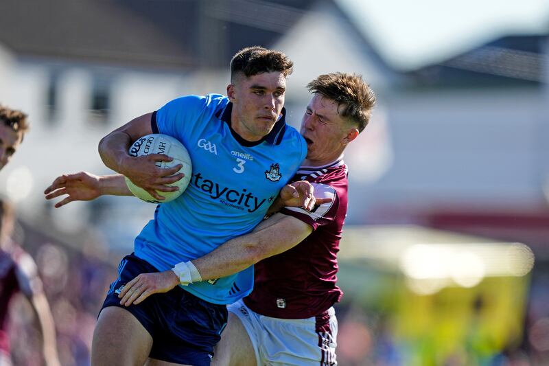Theo Clancy in action for Dublin. Photograph: James Lawlor/Inpho