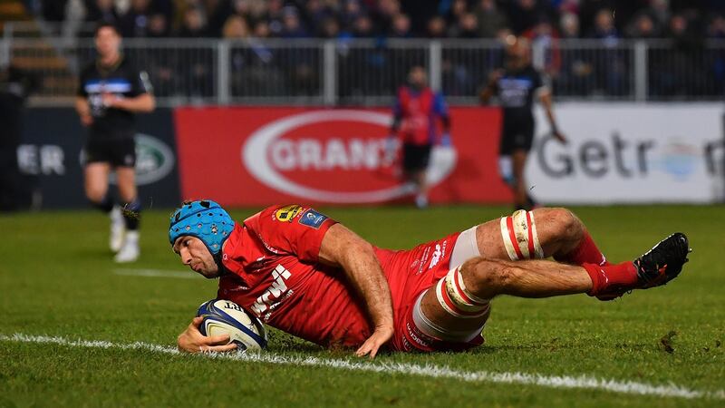 Scarlets secondrow Tadhg Beirne could potentially feature for Ireland during the Six Nations. Photograph: Dan Mullan/Getty