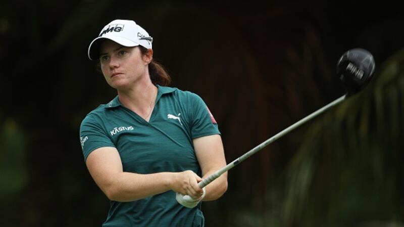 Leona Maguire carded her best round of the week with a 68. Photograph:  Andrew Redington/Getty Images