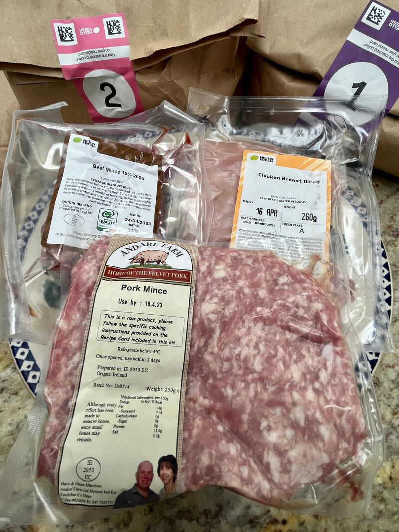 Some suppliers for HelloFresh include premium Irish brand Andarl Farm