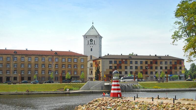 Jelgava Boulevard with the Holy Trinity Church Tower in the background. Photograph: iStock