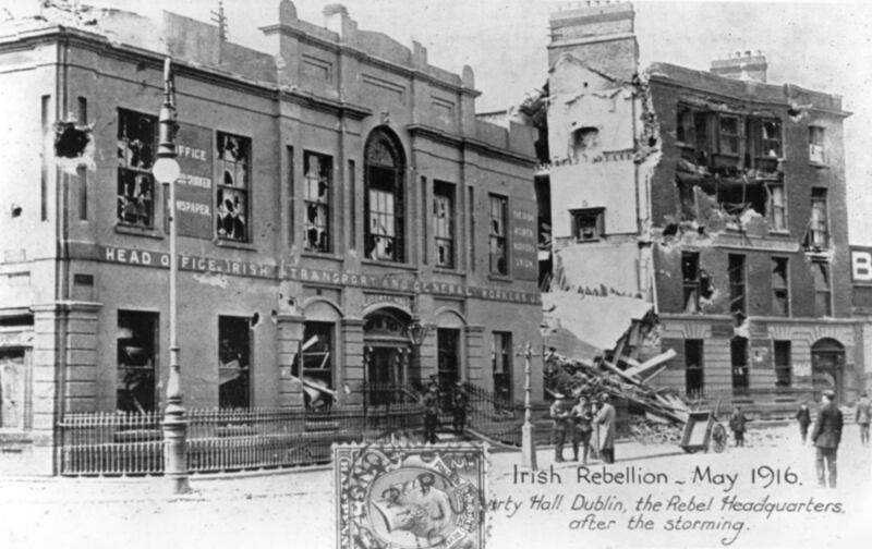 The original Liberty Hall, badly damaged during the Easter Rising in 1916. Photograph: Ann Ronan Pictures/Print Collector/Getty Images