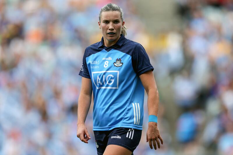 Jennifer Dunne in the TG4 All-Ireland Ladies Senior Football Championship final in Croke Park in August. Photograph: Laszlo Geczo/INPHO