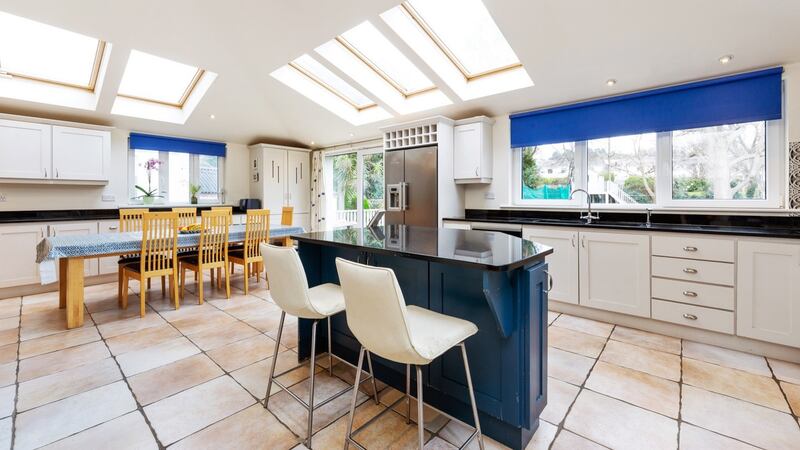 Eat-in kitchen at  Iniscealtra, Killiney