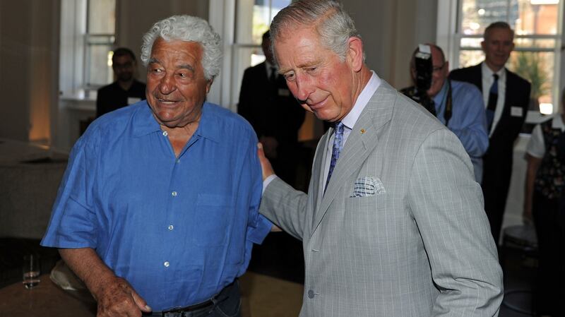 With Prince Charles  as he tours the restored historical State Buildings in Perth, in 2007. Photograph: Greg Wood/AFP/Getty Images