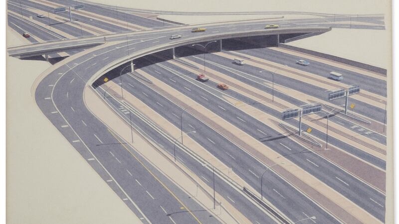 Lot 109, Road Series Study - Flyover 2 by John Doherty (€1,500-€2,000)