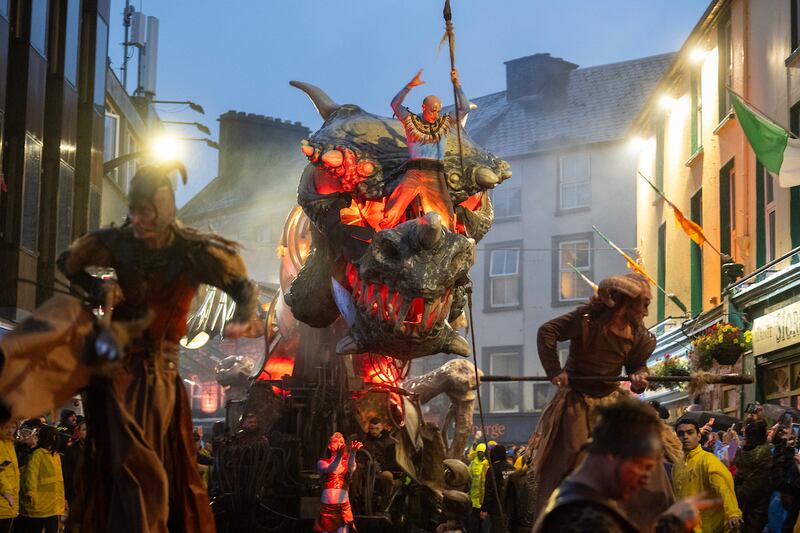 Planète Vapeur’s enormous Dragon in Galway. Photograph: Andrew Downes/Xposure