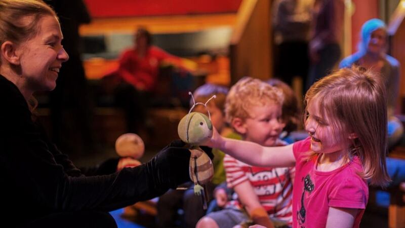 Branar’s adaptation of The Way Back Home at The Ark, Dublin. Photograph: Pedro Giaquinto courtesy of Dublin Theatre Festival